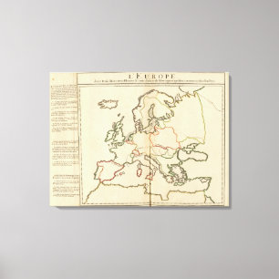 Lienzo Europa, montañas y ríos