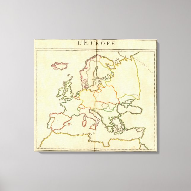 Lienzo Europa por religión 3 (Anverso)