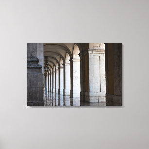 Lienzo Europa, Portugal, Lisboa. Columnas del Pórtico