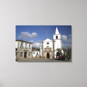 Lienzo Europa, Portugal, Obidos. Iglesia de Santa Maria e