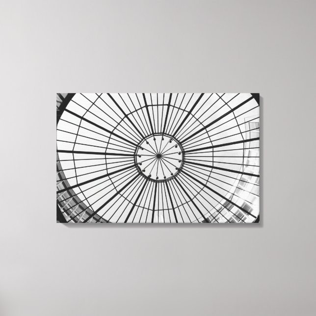 Lienzo Europa, Suiza, Zúrich. Domo de vidrio de (Anverso)