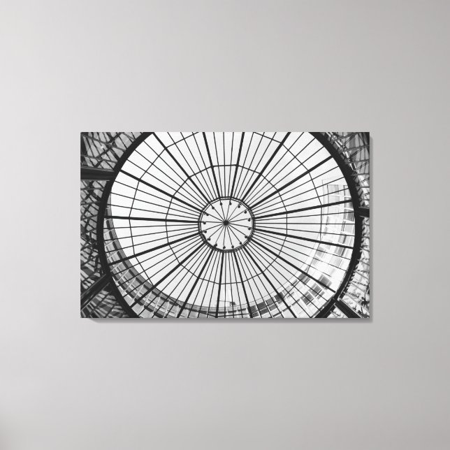 Lienzo Europa, Suiza, Zúrich. Domo de vidrio de (Anverso)