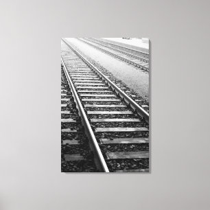 Lienzo Europa, Suiza, Zurich. Vías de tren
