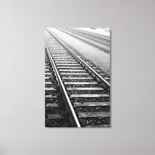 Lienzo Europa, Suiza, Zurich. Vías de tren (Anverso)