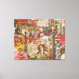 Lienzo Europa Viaja Viajes Viajes Viajes Europa París Fra