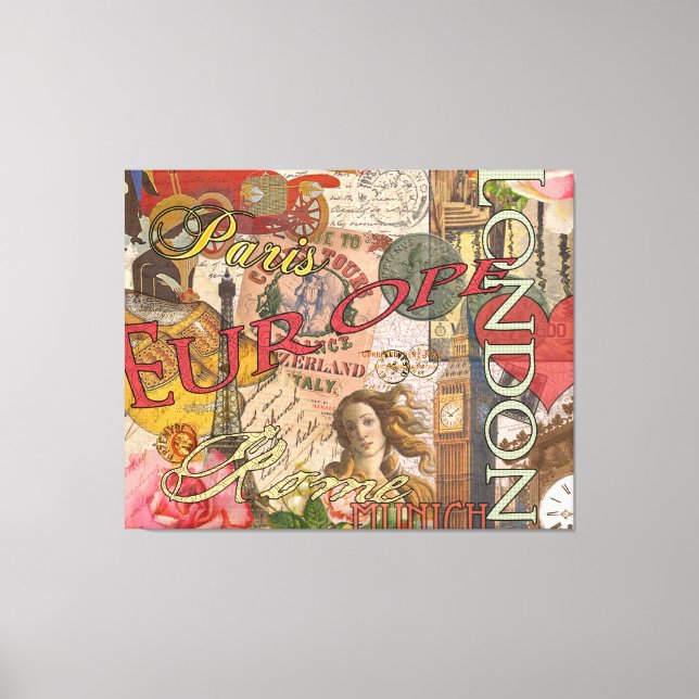 Lienzo Europa Viaja Viajes Viajes Viajes Europa París Fra (Anverso)