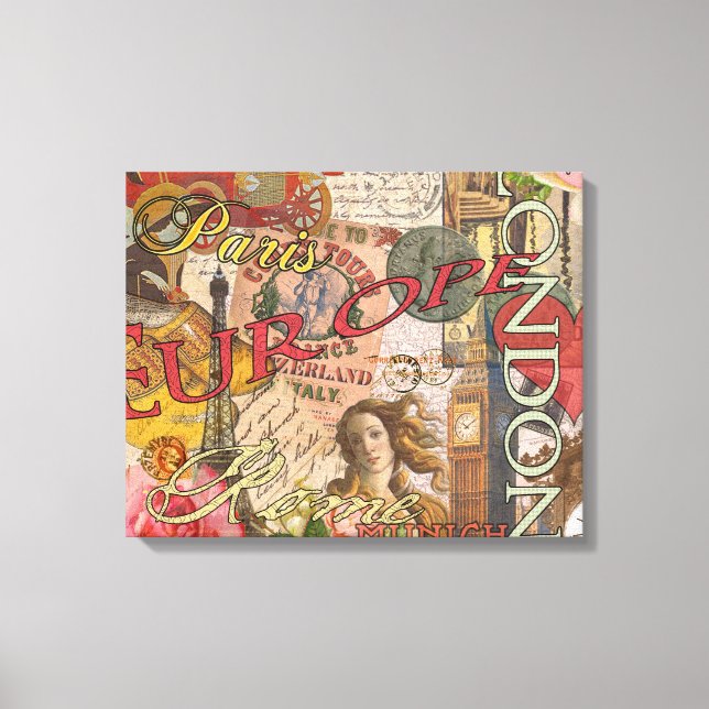 Lienzo Europa Viaja Viajes Viajes Viajes Europa París Fra (Anverso)