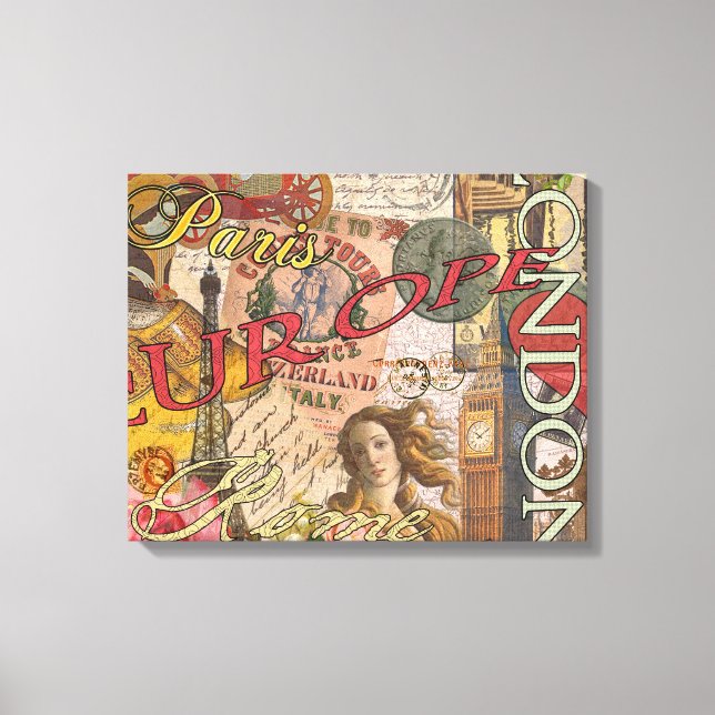 Lienzo Europa Viaja Viajes Viajes Viajes Europa París Fra (Anverso)