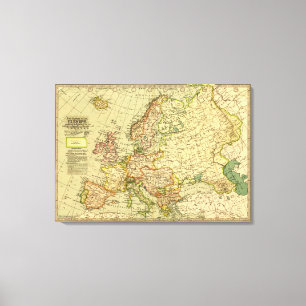 Lienzo EuropaMapa PanorámicoEuropa