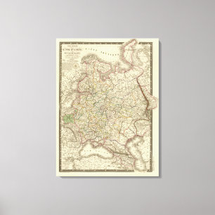 Lienzo Europeo Rusia, Polonia