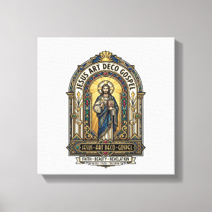 Lienzo Evangelio Jesus Art Deco Jesus Fe Cristiana