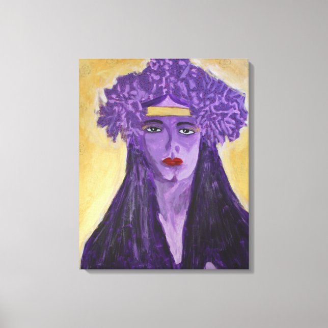 Lienzo Evelyn Crowned (Anverso)