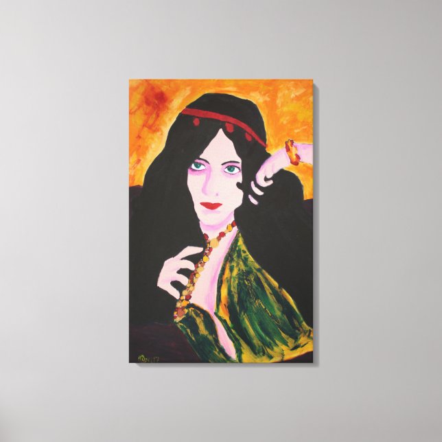 Lienzo Evelyn Plays (Anverso)