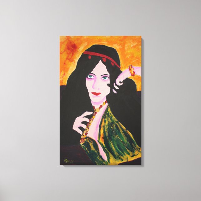 Lienzo Evelyn Plays (Anverso)