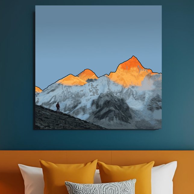 Lienzo Everest Sunrise Kala Patthar Motivational Artwork (Subido por el creador)