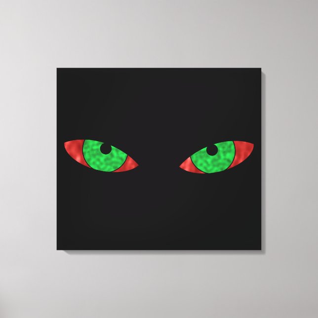 Lienzo Evil Green Eyes (Anverso)