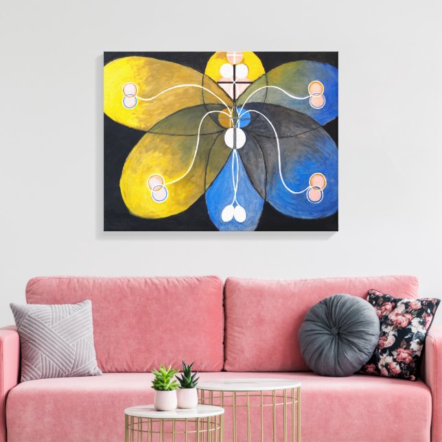 Lienzo Evolución Nº 9 | Hilma af Klint | (Insitu (Sala de estar))