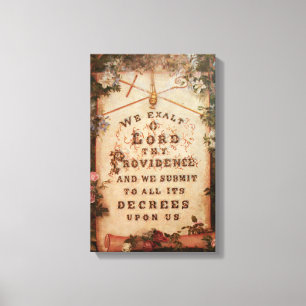 Lienzo Exaltamos a Lord Thy Providence por Schnell Canvas