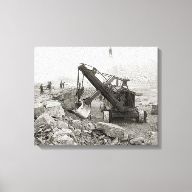 Lienzo Excavadora a Vapor, 1910 (Anverso)