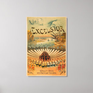 Lienzo Excelsior Kiralfy Espectacular Teatro Triunfo