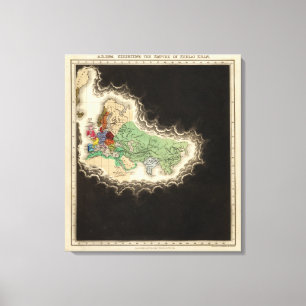 Lienzo Exhibición del imperio del ANUNCIO 1294 de Kublai