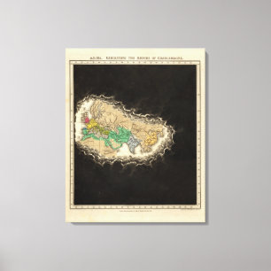 Lienzo Exhibición del imperio del ANUNCIO de Carlomagno