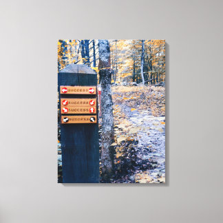 Lienzo "Éxito" de destino