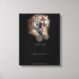 Lienzo Éxito de motivación inspirador de la cita elegan