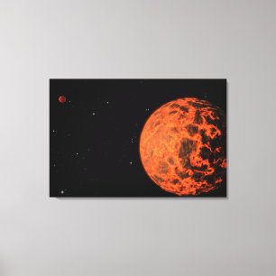 Lienzo Exoplanet Ucf-1.01 Orbitando Una Estrella Llamada