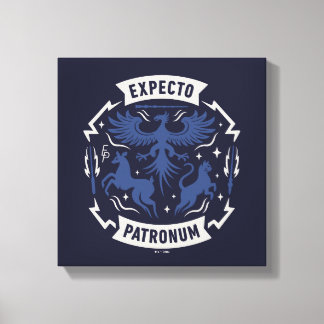 Lienzo Expecto Patronum Gráfico de Silueta Vintage