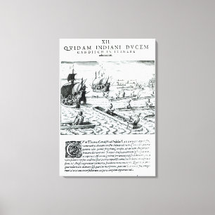 Lienzo Expedición de Thomas Cavendish