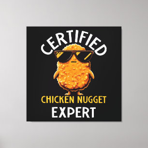 Lienzo Experto certificado en el nugget de pollo