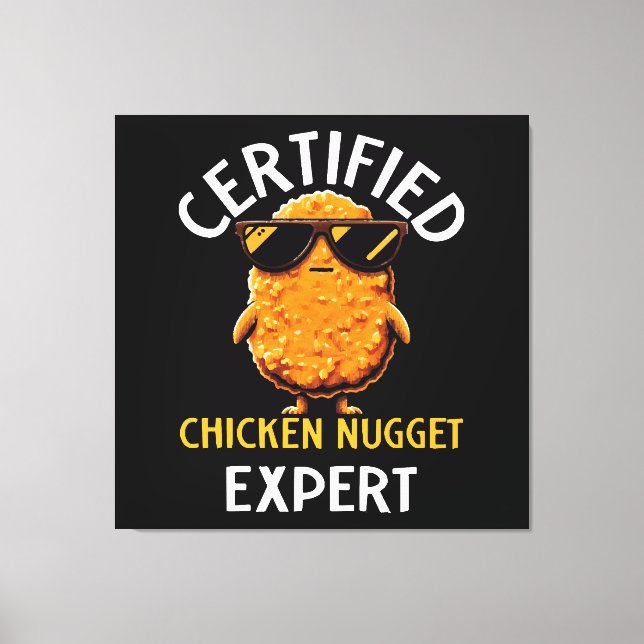 Lienzo Experto Certificado en Nuggets de Pollo (Anverso)