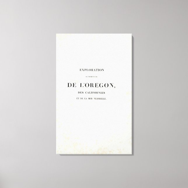 Lienzo Exploración de Oregón 2 (Anverso)