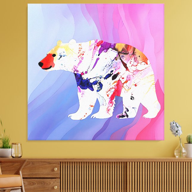 Lienzo Explorador Ártico Pastel en Acuarela       (Insitu (Sala de estar))