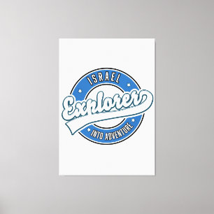 Lienzo Explorador de Israel en aventura