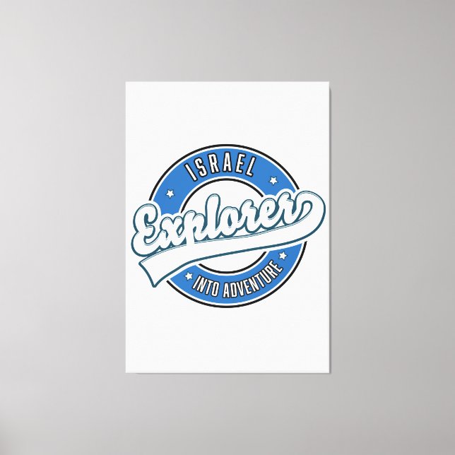 Lienzo Explorador de Israel en aventura (Anverso)