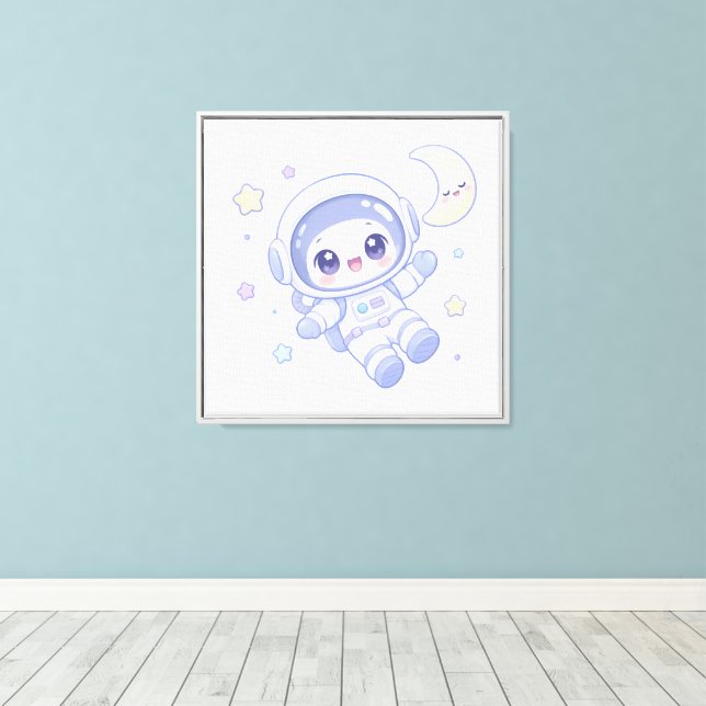 Lienzo Explorador del Espacio Pequeño (Insitu (piso de madera))