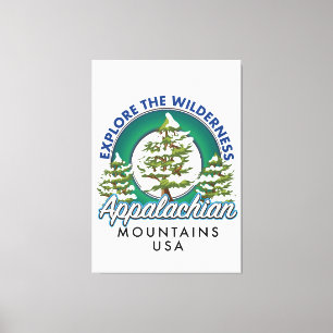 Lienzo Explore el área de las Montañas Apalaches
