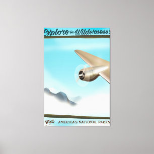 Lienzo Explore el Avión Vintage de Wilderness.