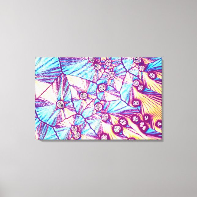 Lienzo Explosiones de diamantes (Anverso)