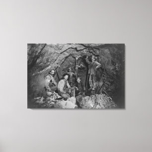 Lienzo Explotación minera de la ventaja de la mina de la