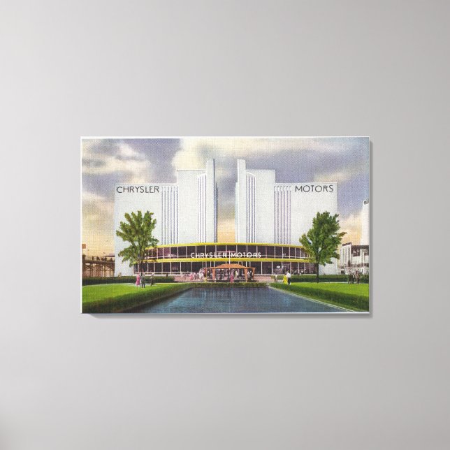 Lienzo Exposición de Chrysler Motors, Feria Mundial de 19 (Anverso)