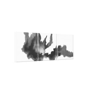 Lienzo Expresionismo abstracto Pintura en blanco y negro