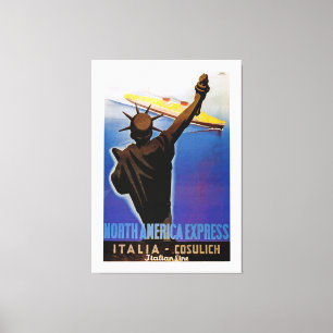 Lienzo Expreso de Norteamérica ~ Línea Italiana - XL