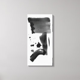 Lienzo Expressionismo abstracto blanco negro
