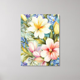 Lienzo Exquisitas Flores De Primavera Elegantes. Pintura