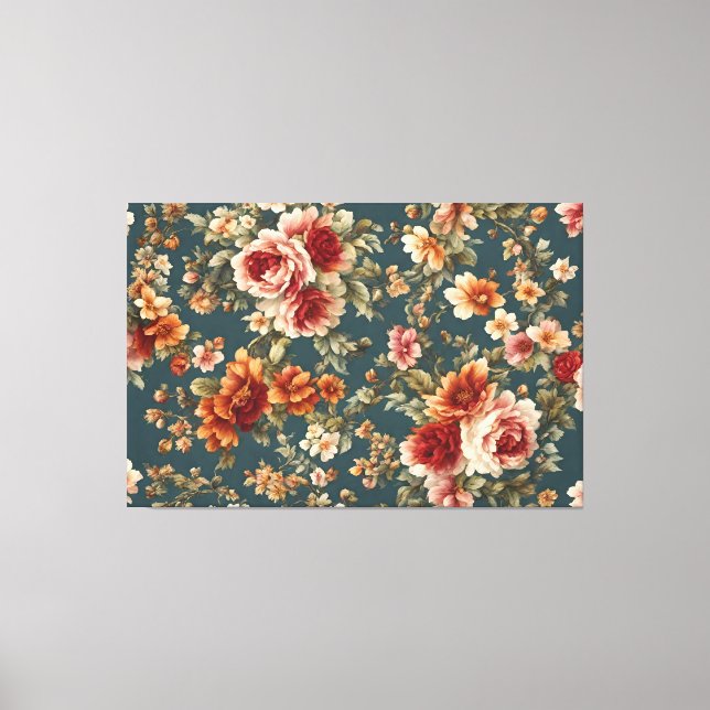 Lienzo Exquisitos Rosas románticos y hermosas flores (Anverso)