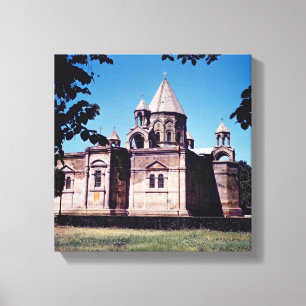 Lienzo Exterior de la catedral de Etchmiadzin