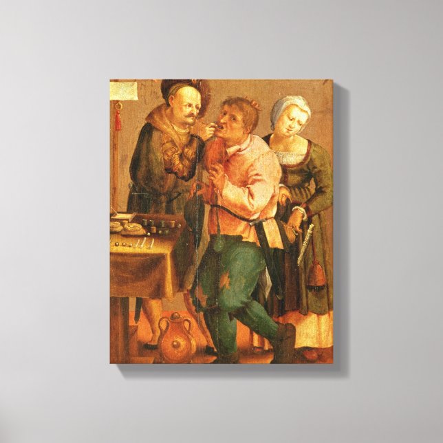 Lienzo Extracción dental (Anverso)